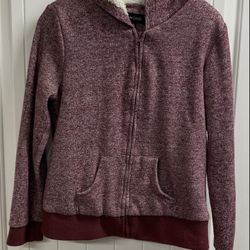 Jacket NEW LOOK girl long sleeves zipper sweater large hoodie pre-owned