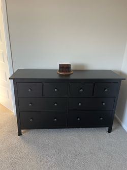 IKEA Hemnes 8-Drawer Dresser Black-Brown