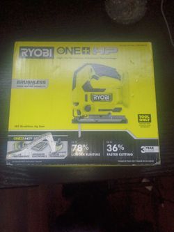 This is a Ryobi 18V ONE+ HP Brushless Cordless Jigsaw (Unopened Box)