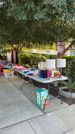 Back to school yard sale