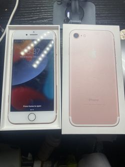 iPhone 7 Pink With Box & Phone Case