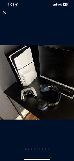 PS5 Slim Disc Bundle - Controller - Stealth Turtle Beach Headset