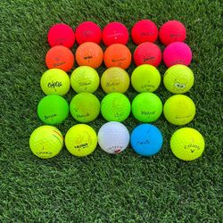 25 Colorful Golf balls! Great For Kids Or To Easily Spot Your Ball!