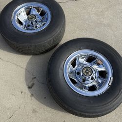 Chrome Wheels with Tires!!!! Only have 2.