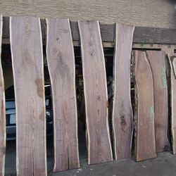 Iowa Curly Walnut Live-Edge Slabs — Large, Figured, One-Of-A-Kind