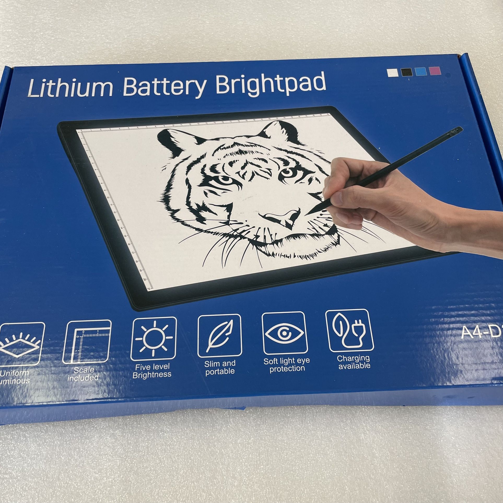A4 LED Cordless Light Tracing Board Tracing Pad Rechargeable USB