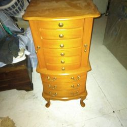 Real Wood Jewelry Cabinet