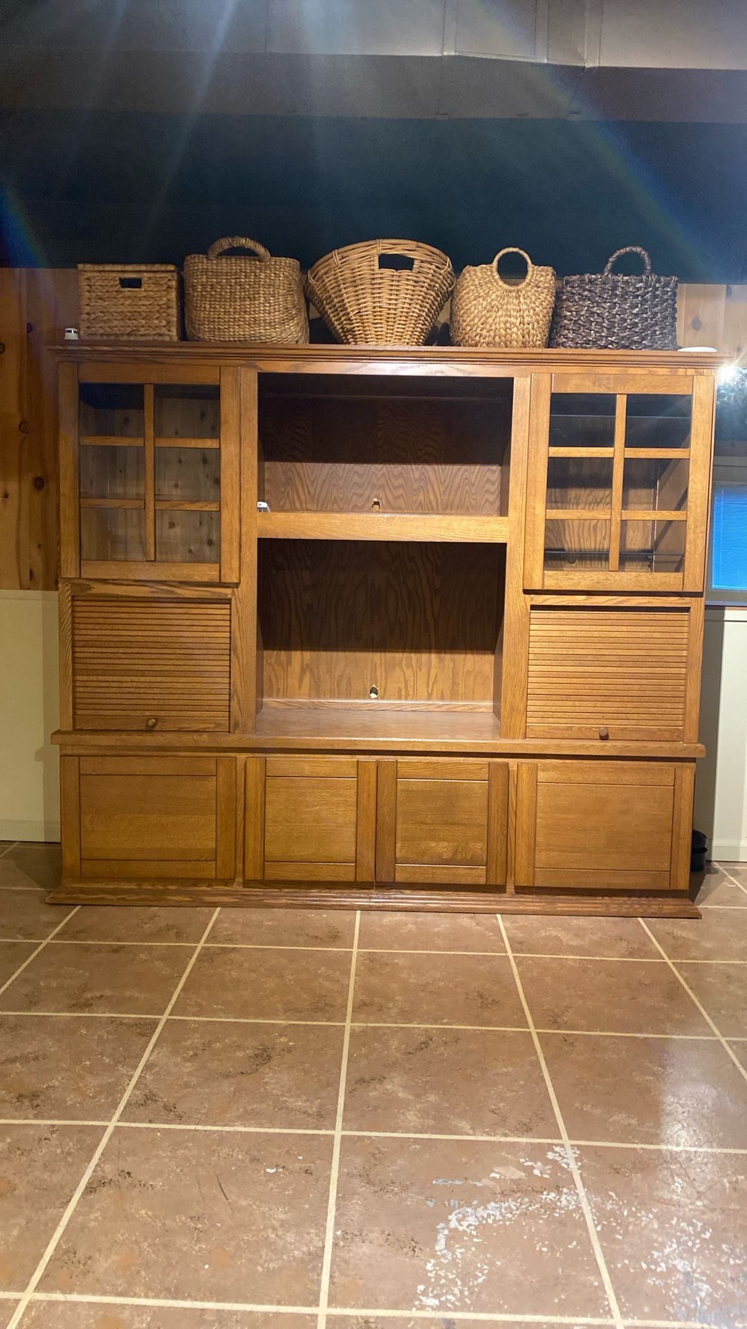 Solid Oak Cabinet