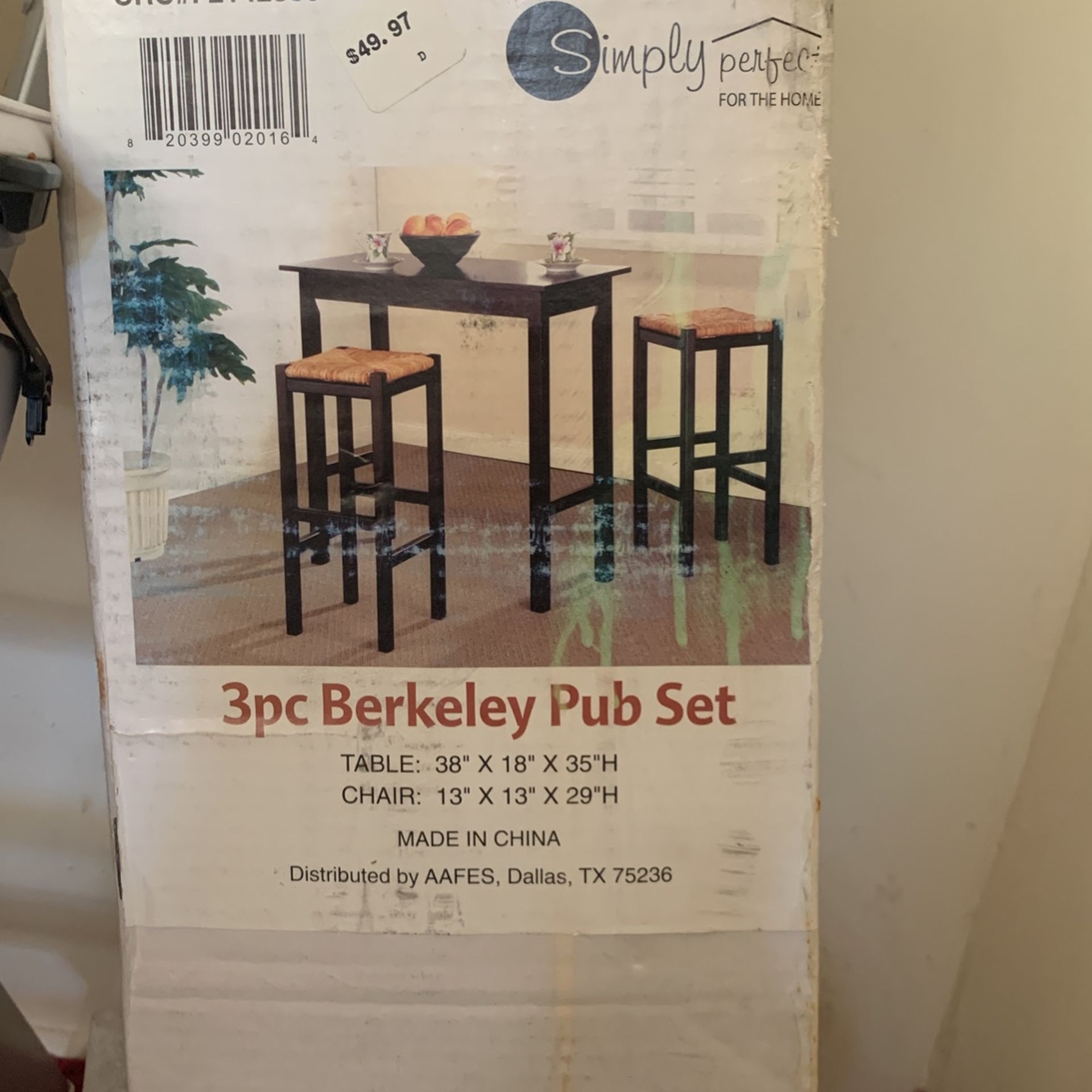 3pc Berkeley Pub Set