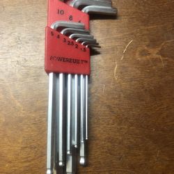 Metric Ball End Hex Wrench Set