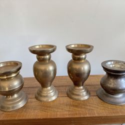 Golden Candle Holder