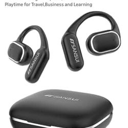 SANSUI Al Translation Earbuds Real Time,6-in-1 Bluetooth 6.0 Language Translator Earbuds, Audifonos Traductores Inglés Español,Translate Ear Buds with