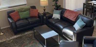 Living Room Set - Genuine Leather