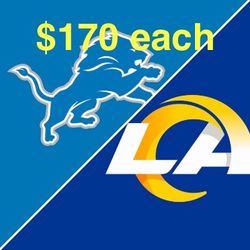 RAMS vs LIONS - 2 Tickets. SUNDAY, DECEMBER 14, 2025 1:25 