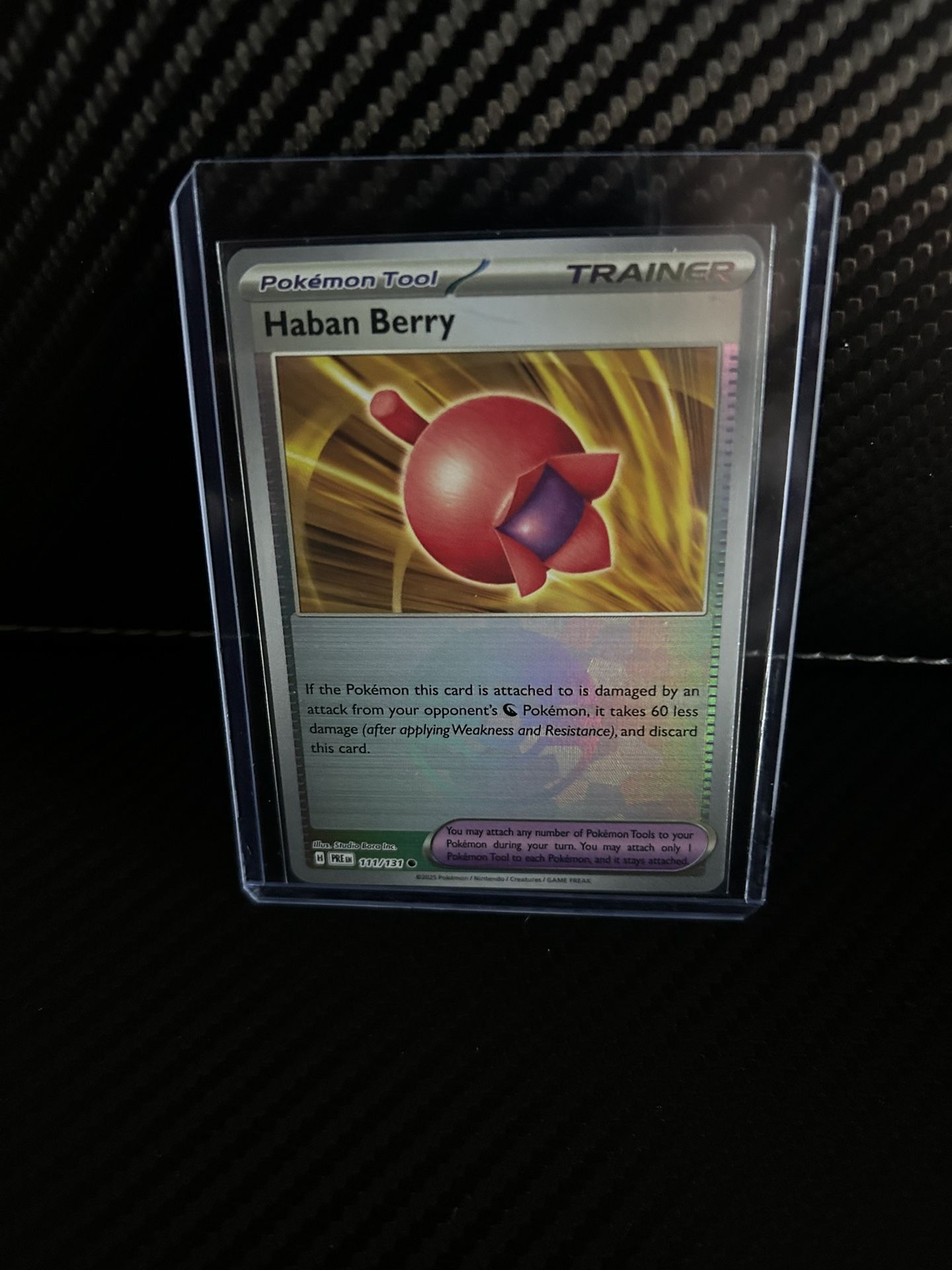 Pokémon TCG - Master Ball Haban Berry Trainer Prismatic Evolutions 111/131 NM