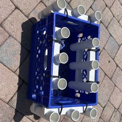 Fishing rod holder crate