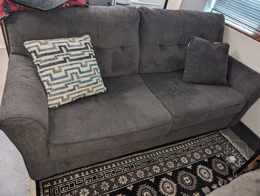 Dark Grey Couch 