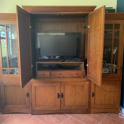 3-Piece Wooden Entertainment Center 