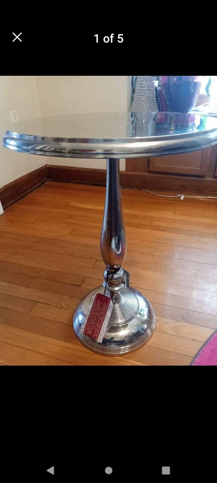 Chrome End Table. Made In india..New Item