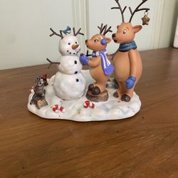 Partylite Reindeer Pillar Candle Holder In Original Box And Packaging