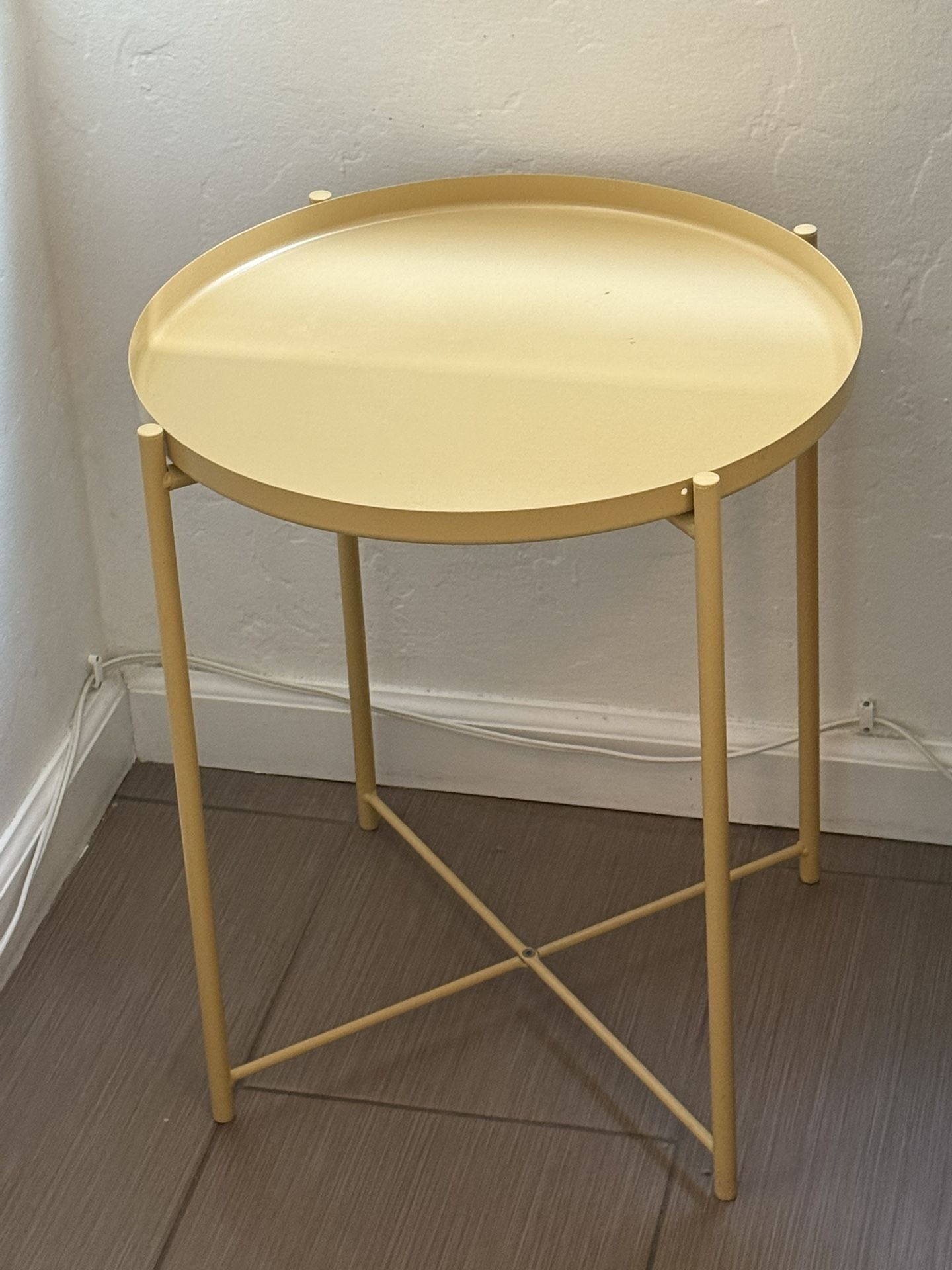 IKEA GLADOM Tray table, gold, 17 1/2x20 5/8 " MSRP $24.99 Six Available