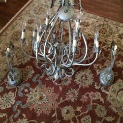 Pewter Chandelier