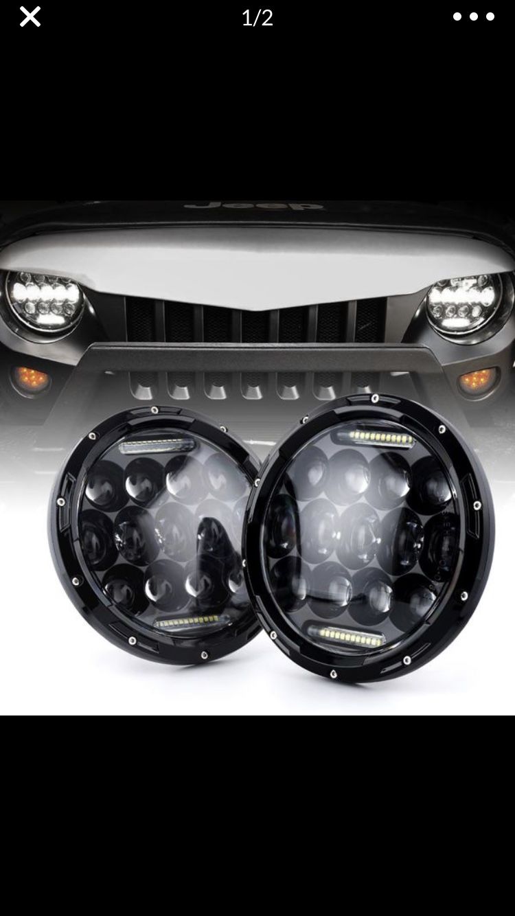 2018 JKU Combo Headlights Fog Lights Turn and Tail light set