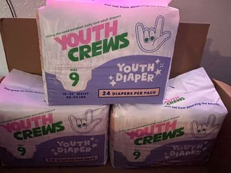 Youth Crews size 9