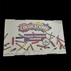 Colorations 208 Count Regular Triangle Crayons 