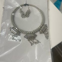 Indian Beautiful Necklace With Earrings 