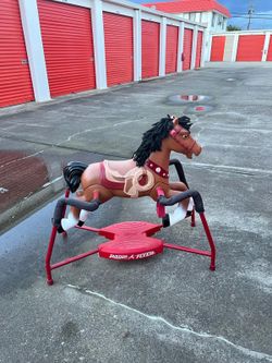 Jumping horse.
