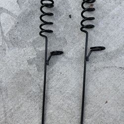 Black Heavy Duty Spiral Fishing Rod Holders