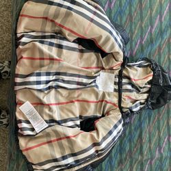 BURBERRY BLACK CHILDREN PUFFER JACKET 