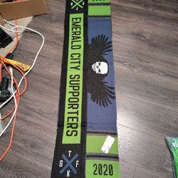 Seattle Sounders Emerald City Supporters Scarves... New Old stock