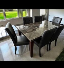 Marble dining dinette set