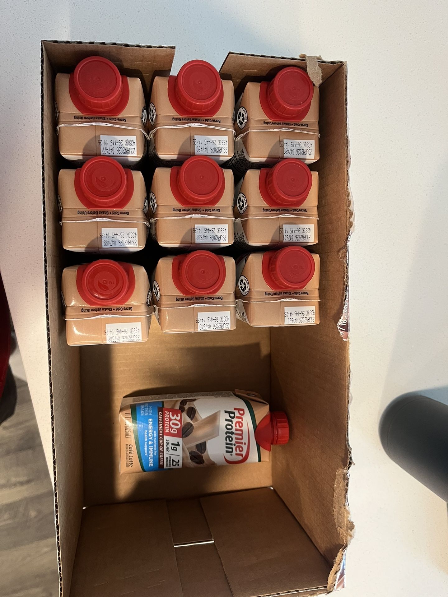 Premier Protein Shakes. Coffee Flavor.