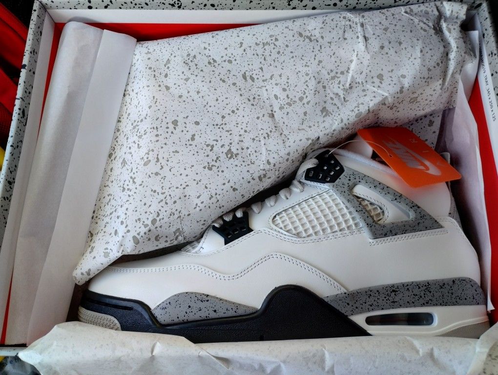 Air Jordan 4 Retro White Cement OG 2025 Size 10.5 11 10 9 New With Receipts