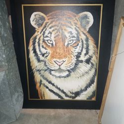 OIL TIGER PICTURE. SIGN