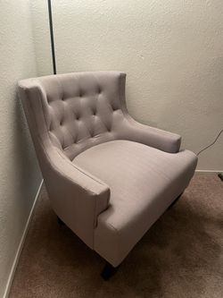 Tufted Fabric Accent Chair