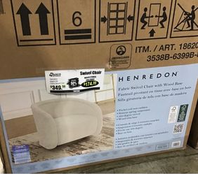 Henredon Fabric Swivel Chair