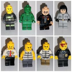 LEGO minifigure lot of 8... Harry Potter, Toy Story Army Man, Irina Spalko Indiana jones, cops and robbers