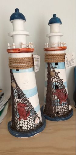 decorative nautical lighthouse figurines