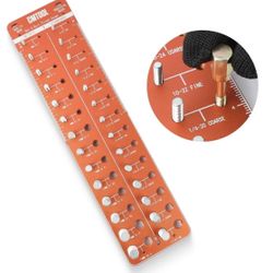 Nut and Bolt Thread Checker Screw Gauge Board SAE Bolt and Nut Identifier Gauge