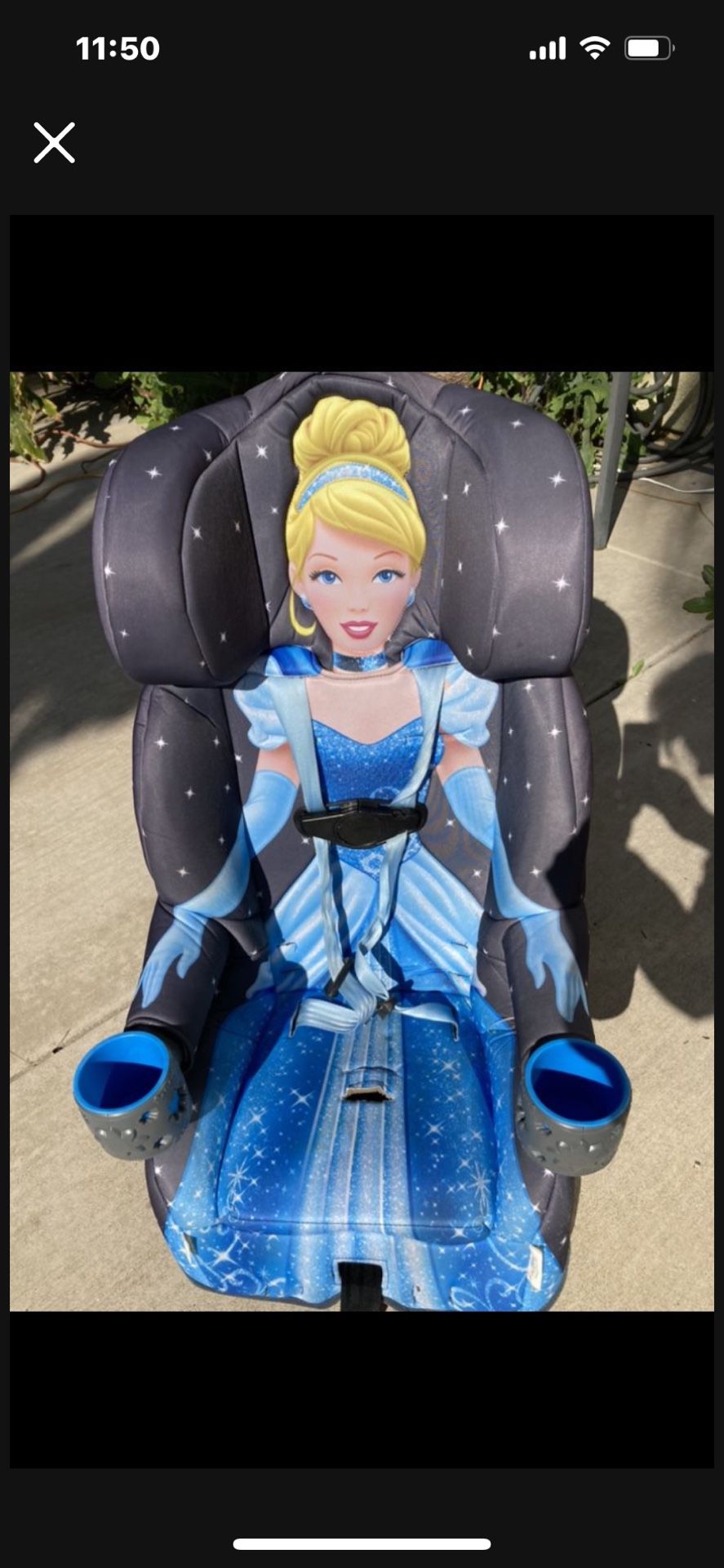 Kids Cinderella Car Seat. $80