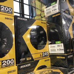 Kicker 6.5 Inch Car Audio Speakers On Sale For 69.99 