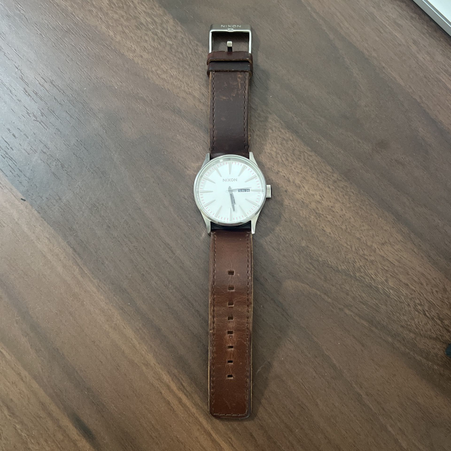 Nixon Brown Leather Watch 