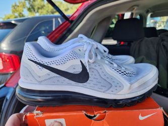 Nike Air Max 2014 White Running Sneakers 12.5
