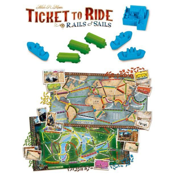 Ticket to Ride: Rails & Sails Strategy Board Game