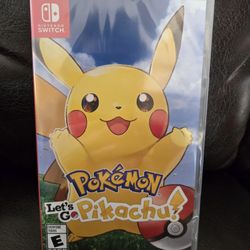 New Sealed let's go pikachu nintendo switch game