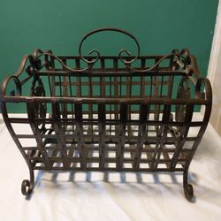 Bronze Finish Magazine Rack